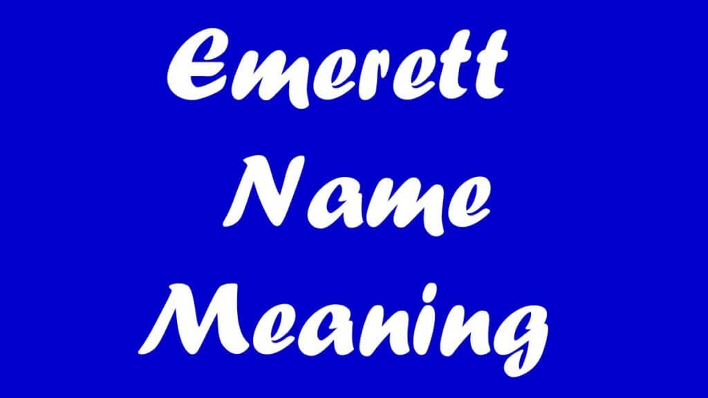 Emerett Name Meaning
