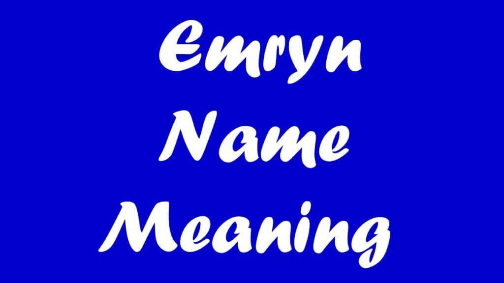 Emryn Name Meaning