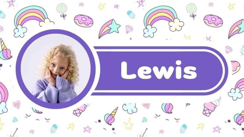 Lewis Name Poster