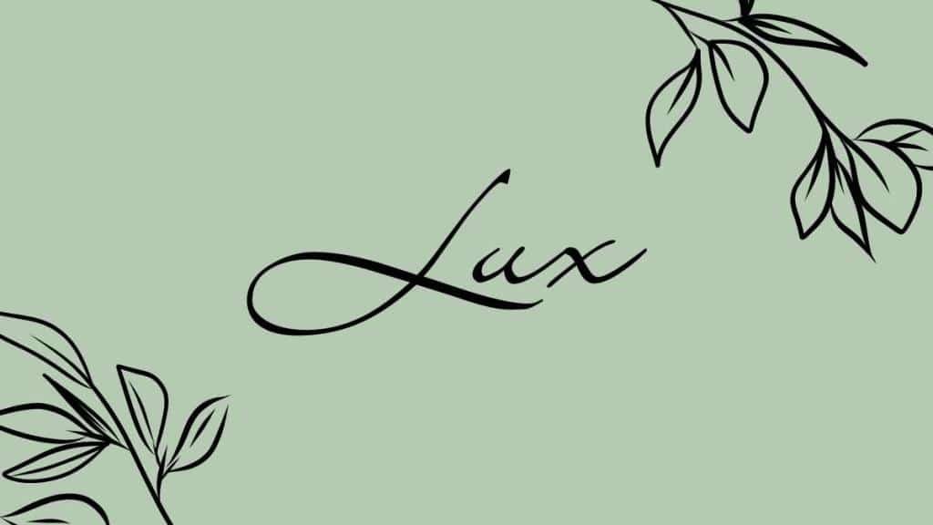 Lux Name Cover