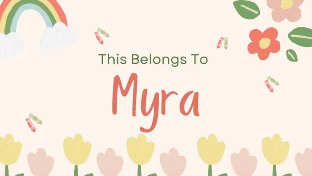 Myra Name Wallpaper