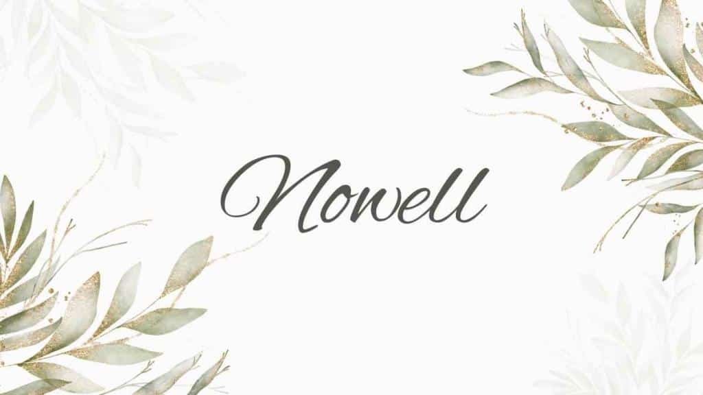 Nowell Name Banner