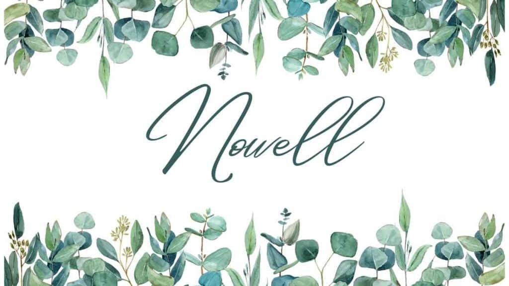 Nowell Name Poster