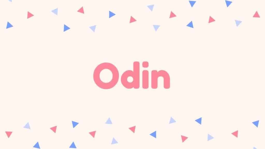 Odin Name Poster