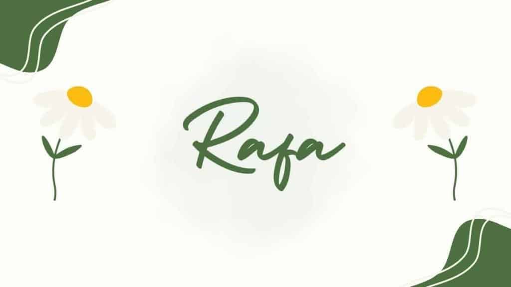 Rafa Name Banner