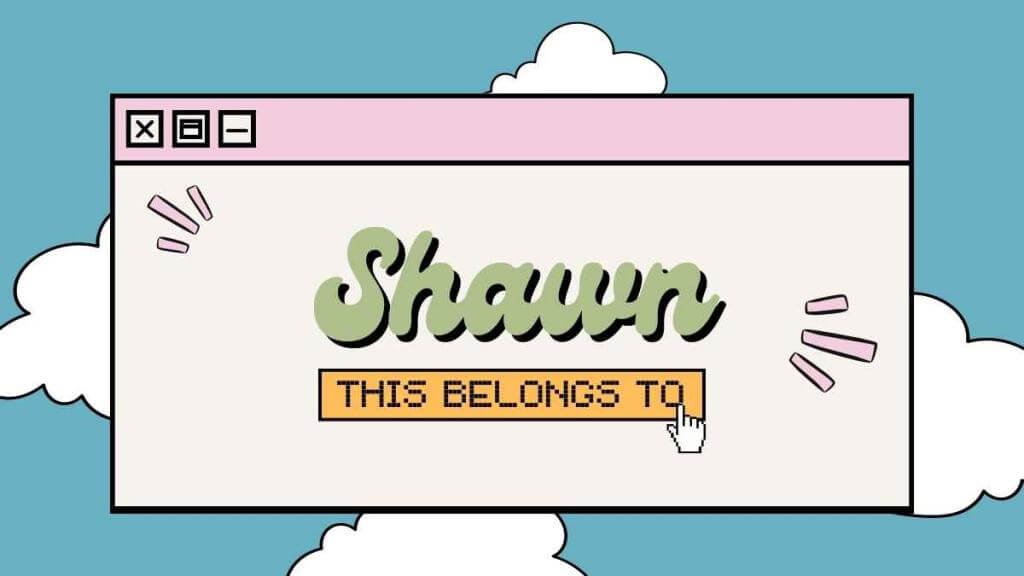 Shawn Name Cover