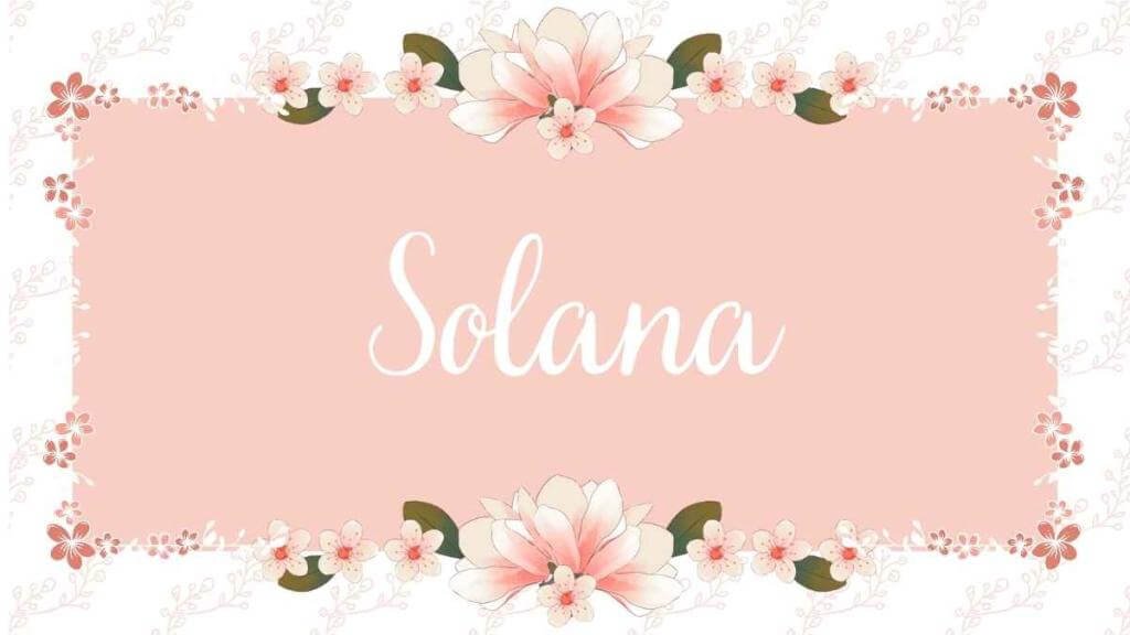 Solana Name Poster