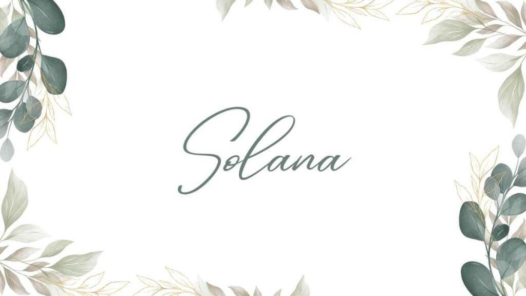 Solana Name Wallpaper